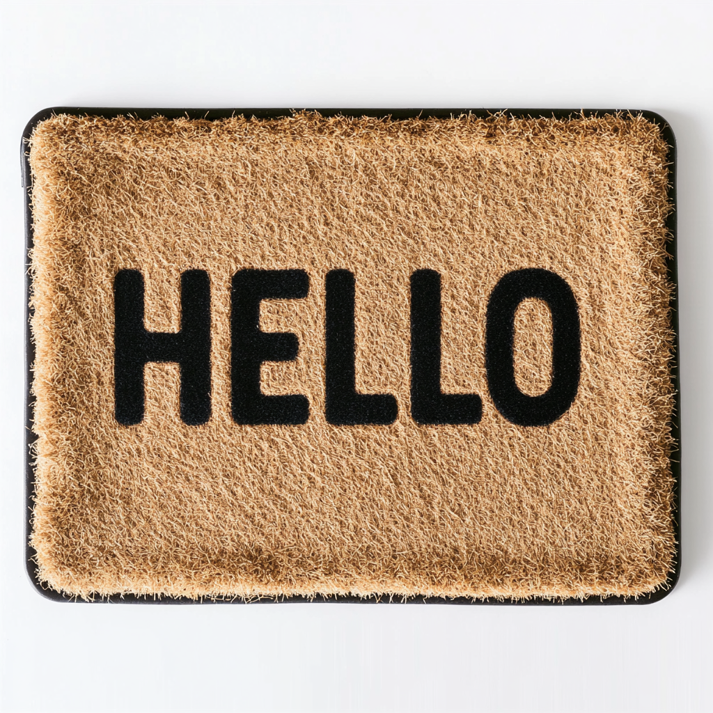 Fitlog Heavy-Duty Natural Coir Welcome Doormat